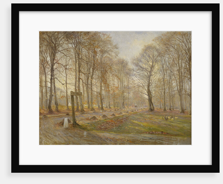 Late Autumn Day in the Jægersborg Deer Park, North of Copenhagen, 1886 by Theodor Philipsen