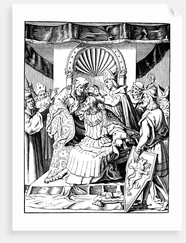 The abdication of Emperor Henry IV in Ingelheim by Johann Jakob Kirchhoff