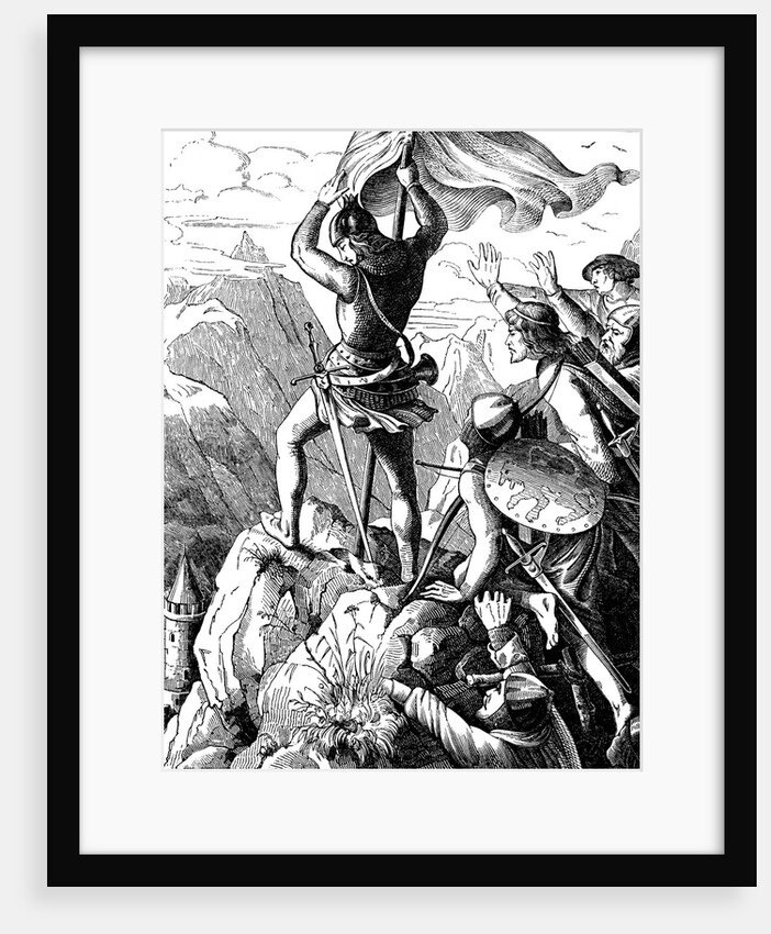Otto I of Bavaria prevents a defeat of Emperor near Verona by Johann Jakob Kirchhoff