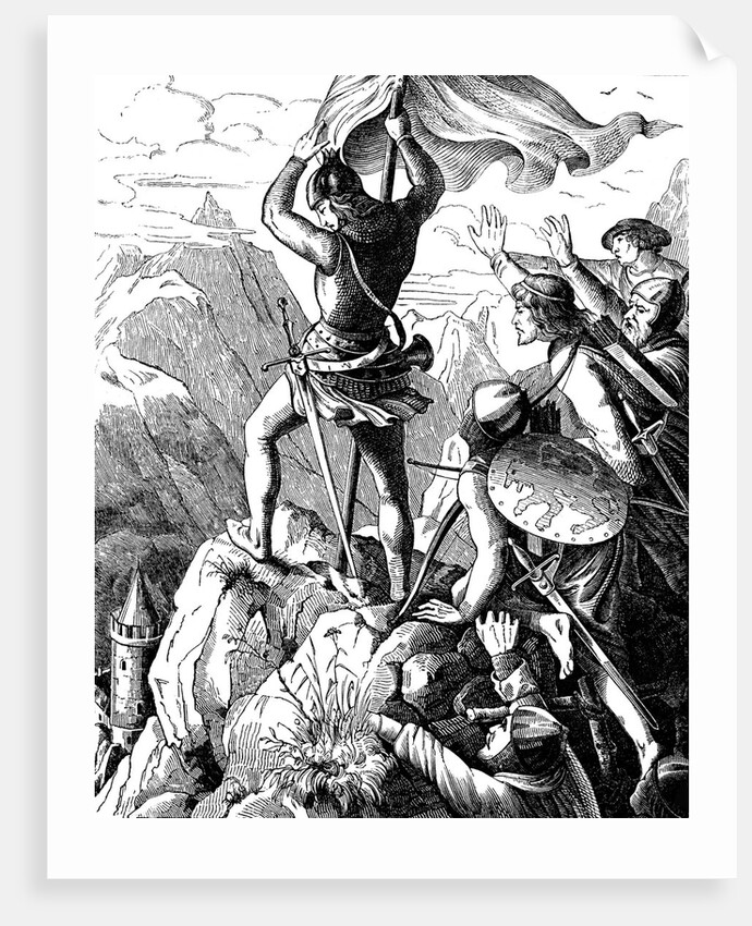 Otto I of Bavaria prevents a defeat of Emperor near Verona by Johann Jakob Kirchhoff