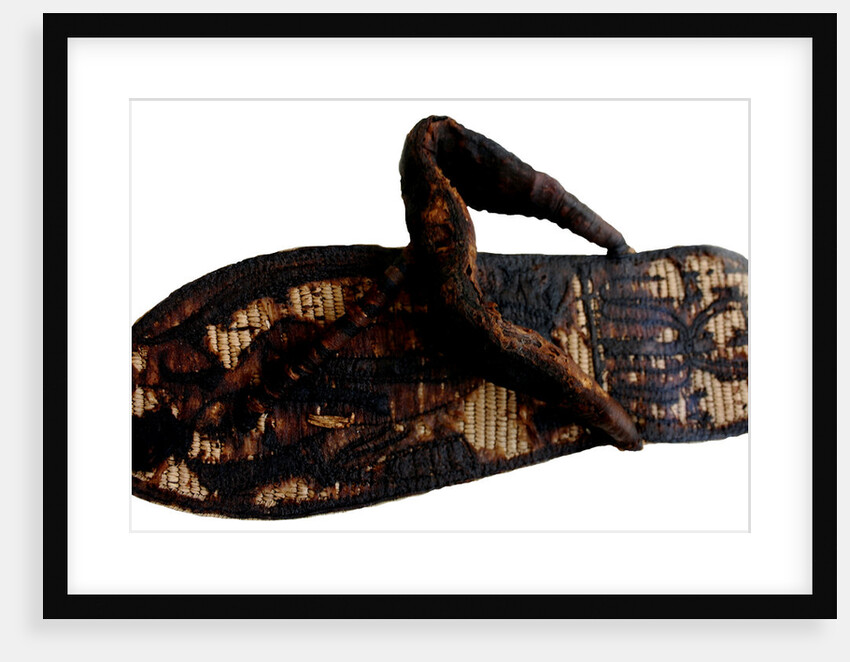 Tutankhamun?s sandal decorated with bound prisoners and sema-tawy symbols, 14th cen. BC by Ancient Egypt