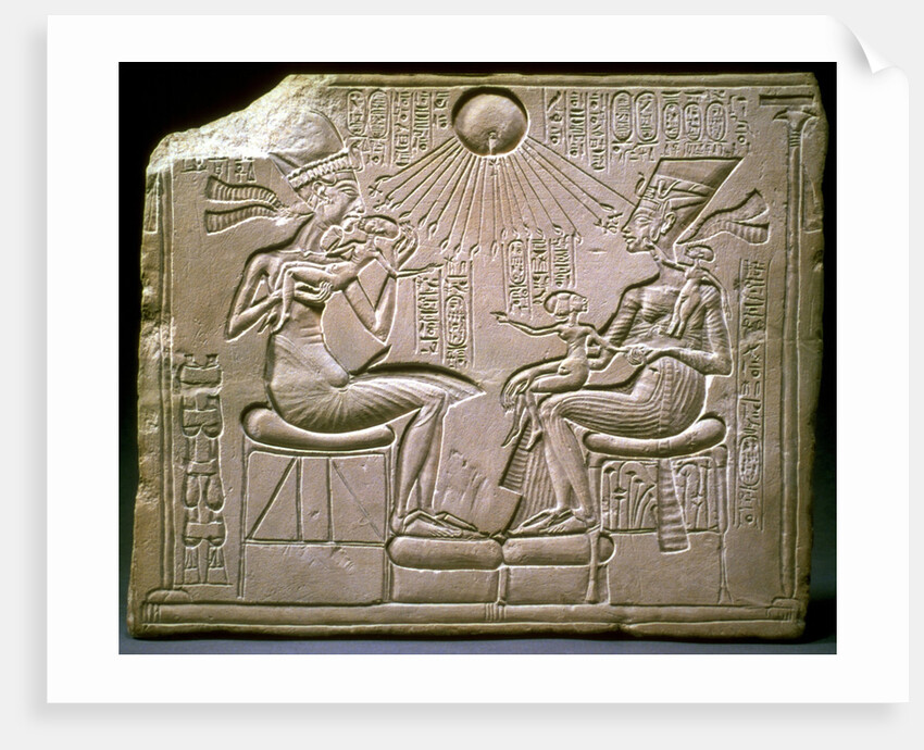 The royal family: Akhenaten, Nefertiti and their children, ca 1350 BC by Ancient Egypt