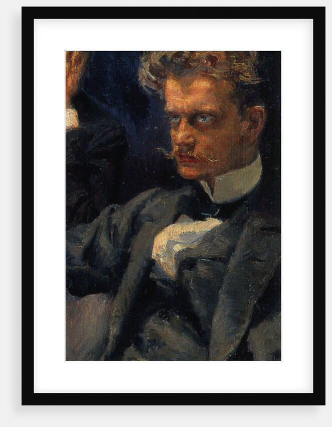 The Symposium, (Detail: Jean Sibelius), 1894 by Akseli Gallen-Kallela