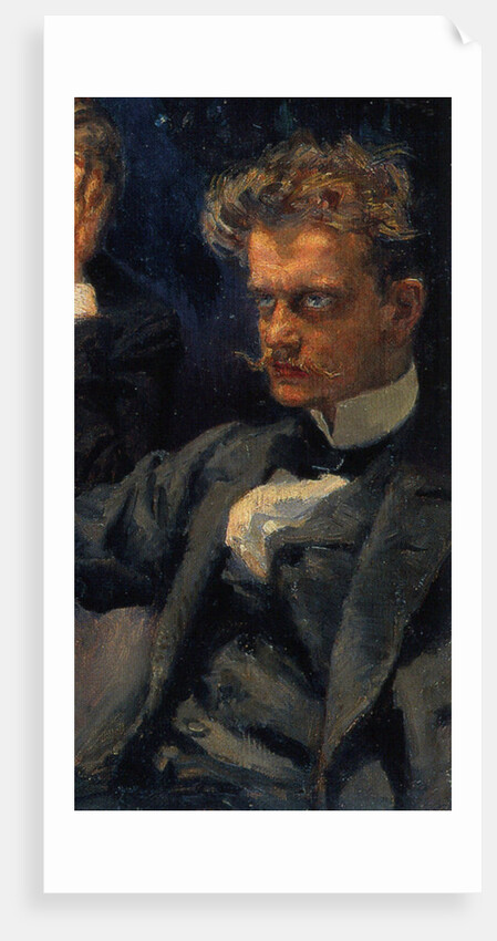 The Symposium, (Detail: Jean Sibelius), 1894 by Akseli Gallen-Kallela