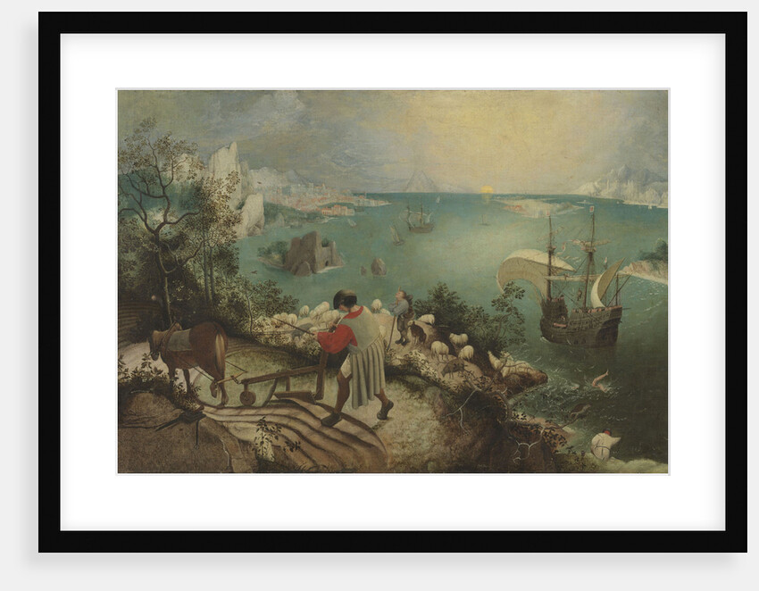 Landscape with the Fall of Icarus, c. 1560 by Pieter Bruegel the Elder