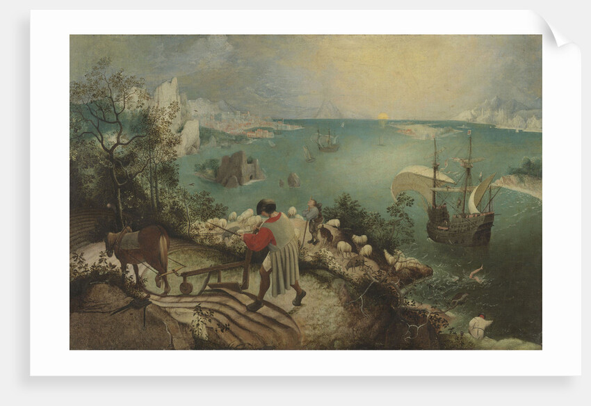 Landscape with the Fall of Icarus, c. 1560 by Pieter Bruegel the Elder