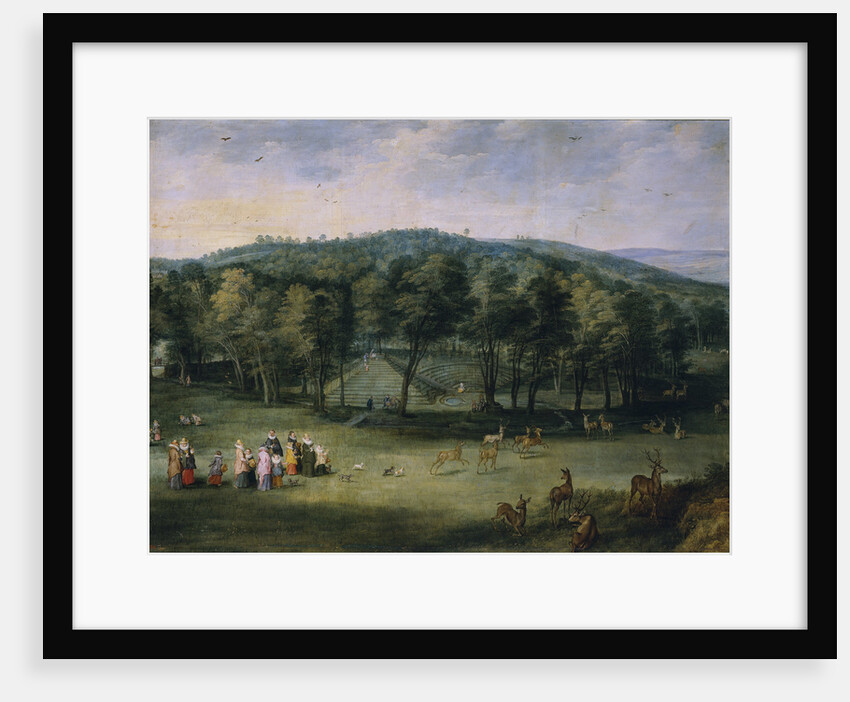 Infanta Isabella Clara Eugenia of Spain in the Parc de Mariemont, First third of 17th cen by Jan Brueghel the Elder