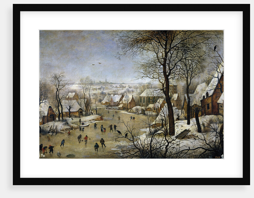 Winter landscape with a Bird Trap, ca 1601 by Pieter Brueghel the Younger