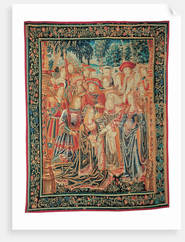 The Story of Troy. The Pardon of Helen, c. 1520 by Brussels Manufactory