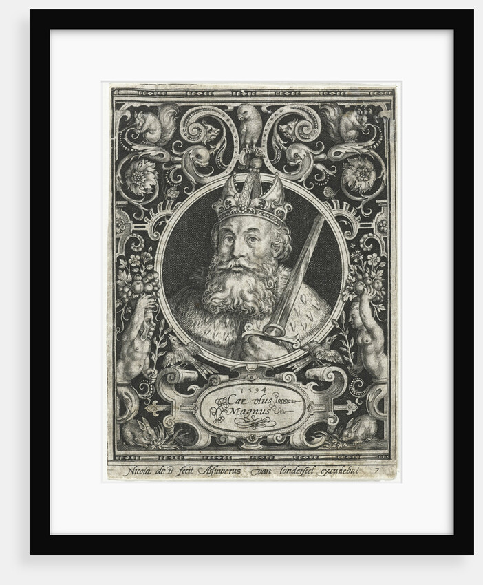 Charles the Great, King of the Franks, 1594 by Nicolaes de Bruyn