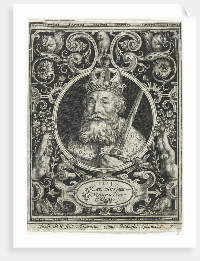 Charles the Great, King of the Franks, 1594 by Nicolaes de Bruyn