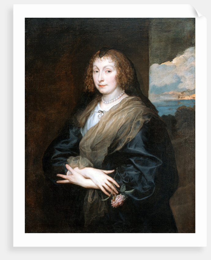 Portrait of a Woman with a Rose, Between 1635 and 1639 by Sir Anthonis van Dyck