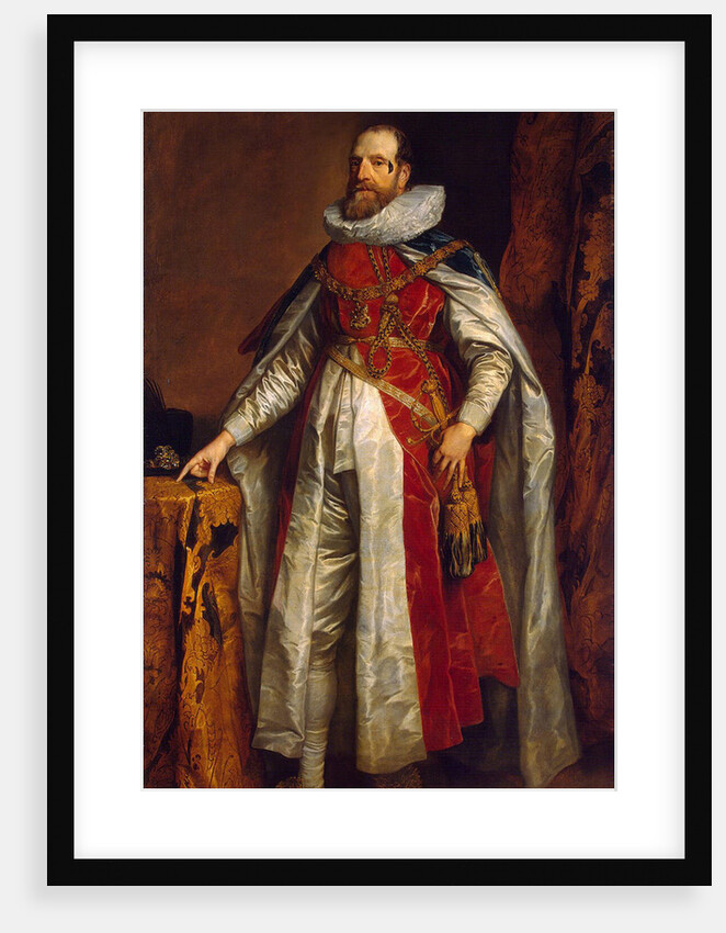 Portrait of Henry Danvers, 1st Earl of Danby, in robes as Knight of the Garter, End 1630s by Sir Anthonis van Dyck