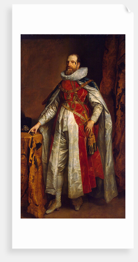 Portrait of Henry Danvers, 1st Earl of Danby, in robes as Knight of the Garter, End 1630s by Sir Anthonis van Dyck