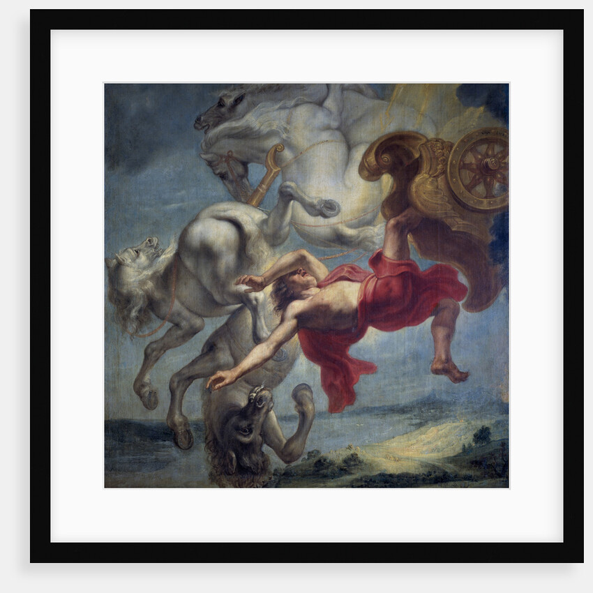 The fall of Phaeton, End of 17th cen by Jan Carel van Eyck