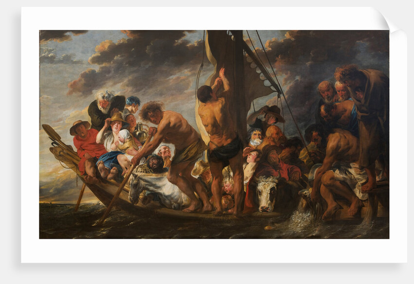 The Tribute Money. Peter Finding the Silver Coin in the Mouth of the Fish. (The Ferry Boat to Antwerp), 1616-1634 by Jacob Jordaens