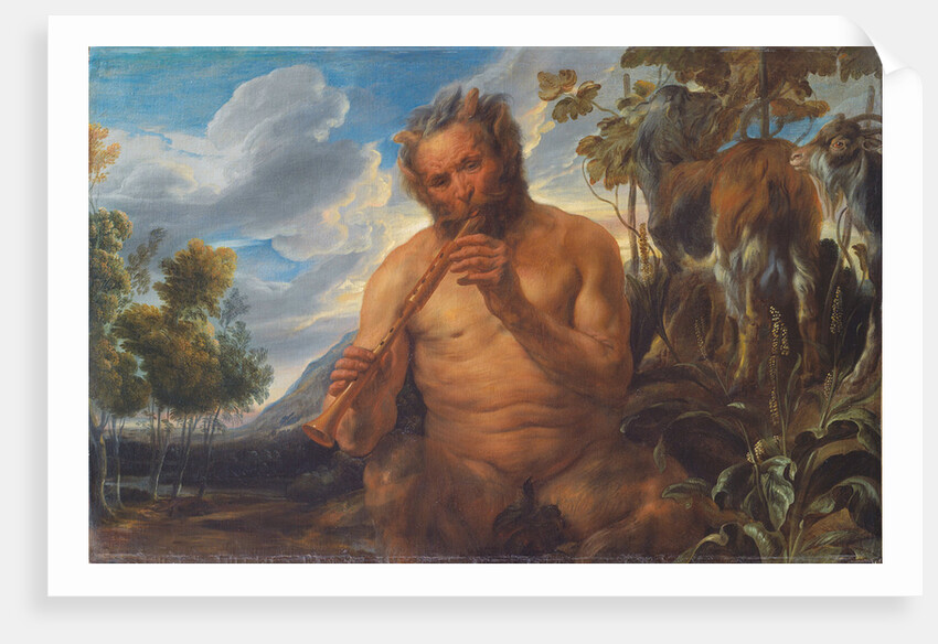 Satyr Playing the Pipe (Jupiters Childhood), ca 1639 by Jacob Jordaens