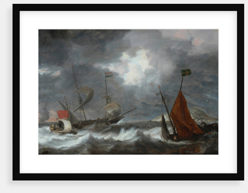 Sea storm with sailing ships, c. 1645 by Bonaventura Peeters the Elder