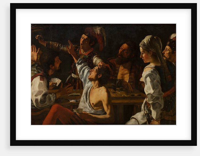 Card and Backgammon Players. Fight over Cards, 1620-1629 by Theodor Rombouts