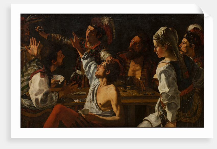 Card and Backgammon Players. Fight over Cards, 1620-1629 by Theodor Rombouts