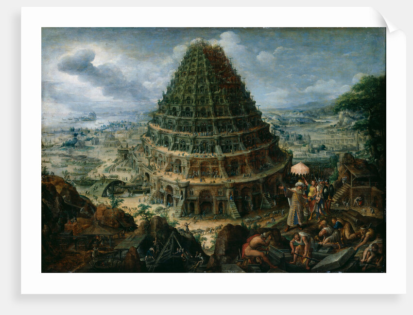 The Tower of Babel, 1595 by Marten van Valckenborch