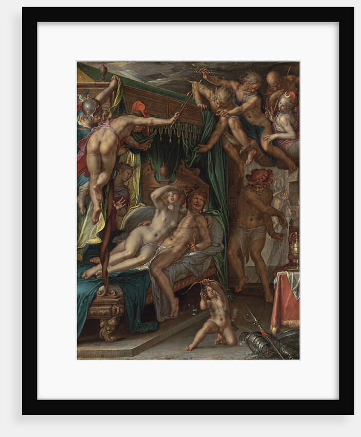 Mars and Venus Surprised by Vulcan by Joachim Wtewael