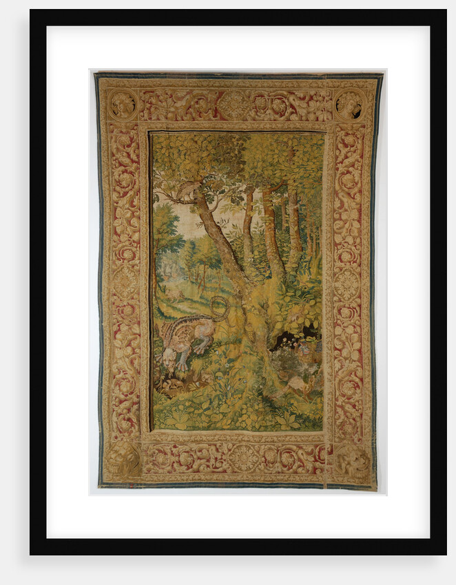 Dragon eating eggs (Tapestry), Mid of 17th cen by Anonymous