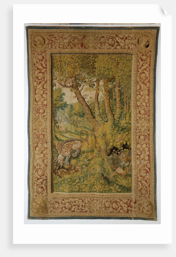 Dragon eating eggs (Tapestry), Mid of 17th cen by Anonymous