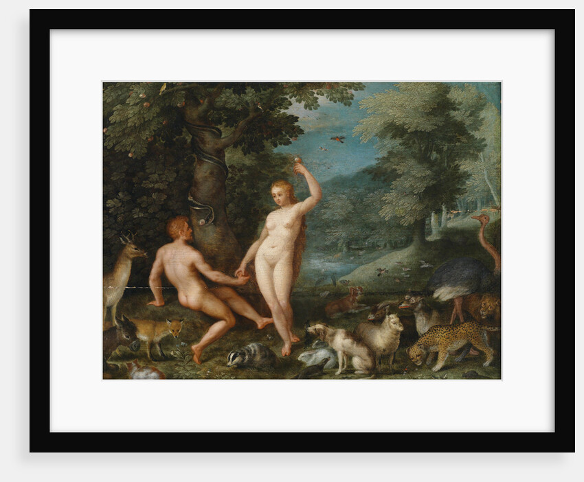 Paradise Landscape with Eve Tempting Adam by Jan Brueghel the Younger
