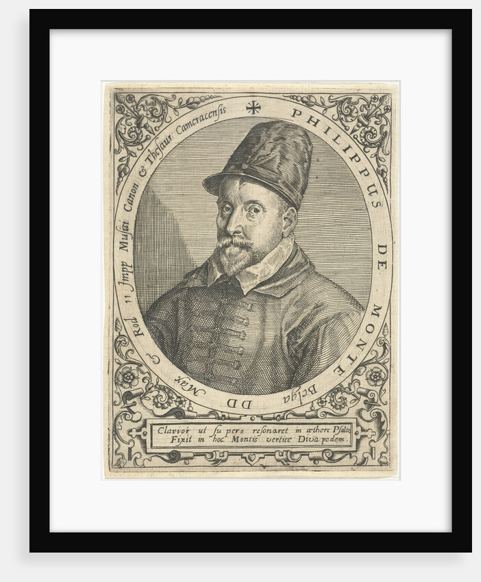 Portrait of the Composer Philippe de Monte, c. 1598 by Theodor de Bry