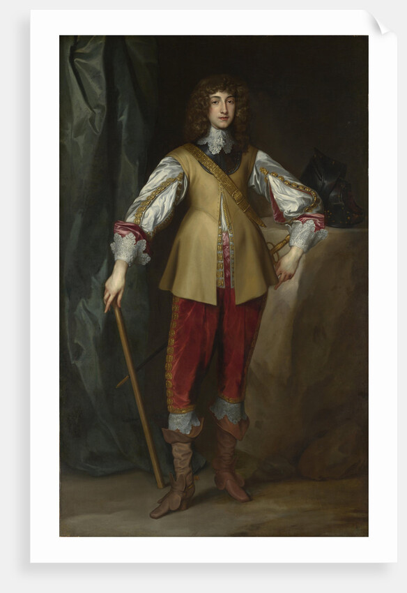 Portrait of Prince Rupert of the Rhine, Duke of Cumberland, ca 1637 by Anthony van Dyck