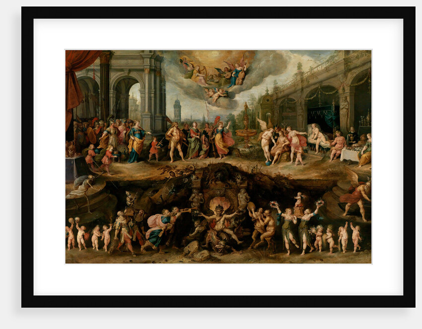 Man Having to Choose between the Virtues and Vices, 1635 by Frans Francken the Younger