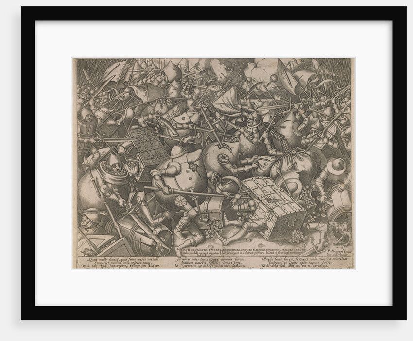 Fight of the Money-Bags and the Coffers, c. 1560 by Pieter Heyden van der