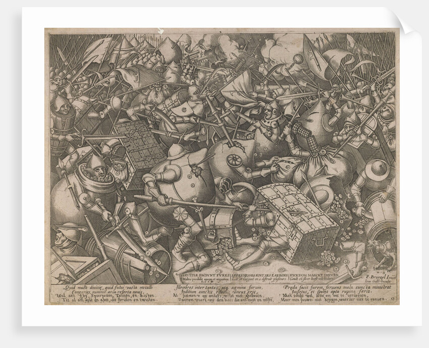 Fight of the Money-Bags and the Coffers, c. 1560 by Pieter Heyden van der