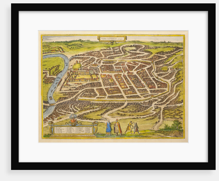 Vilnius (from Urbium praecipuarum mundi theatrum quintum by Georg Braun), 1580s by Frans Hogenberg