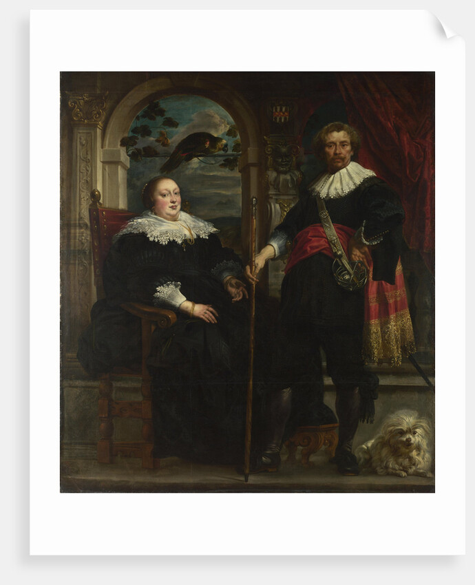 Portrait of Govaert van Surpele and his Wife, 1636-1637 by Jacob Jordaens