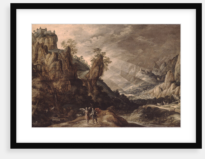 Landscape with Tobias and the Angel by Kerstiaen de Keuninck
