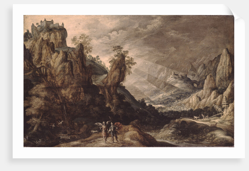 Landscape with Tobias and the Angel by Kerstiaen de Keuninck