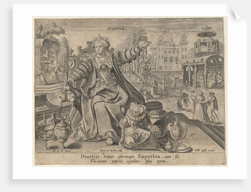 Riches (Divitiae), ca. 1600 by Karel van Mallery