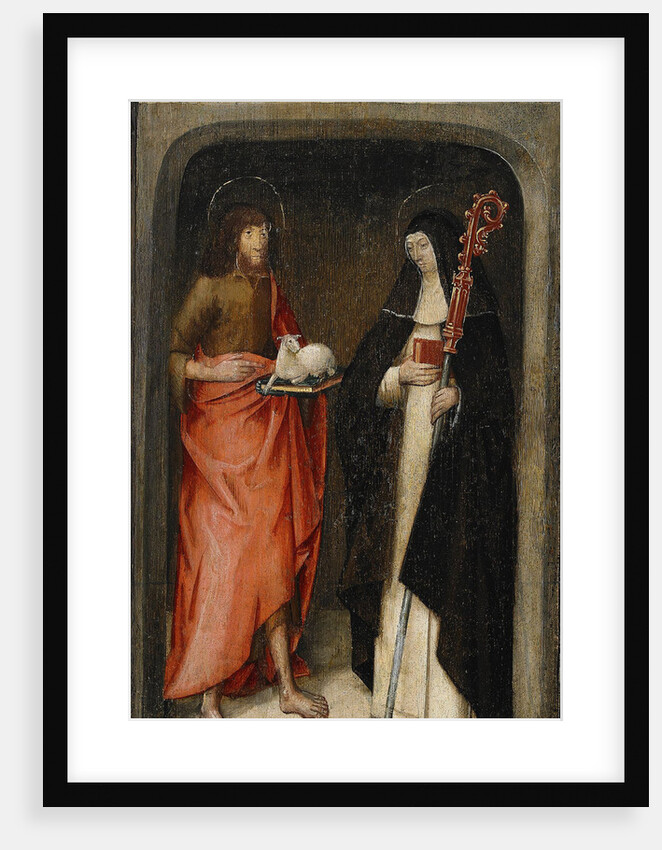 Saint John the Baptist and Saint Gertrude of Nivelles, 1480 by Master of St. Gudule