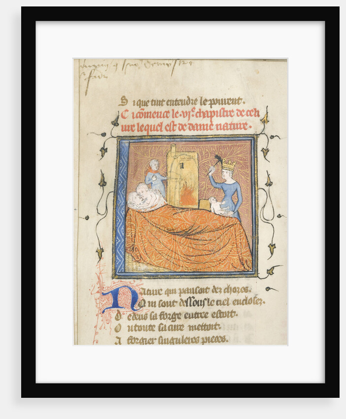 Miniature from a manuscript of the Roman de la Rose by Guillaume de Lorris and Jean de Meun, ca 1365 by Master of the Rose novels