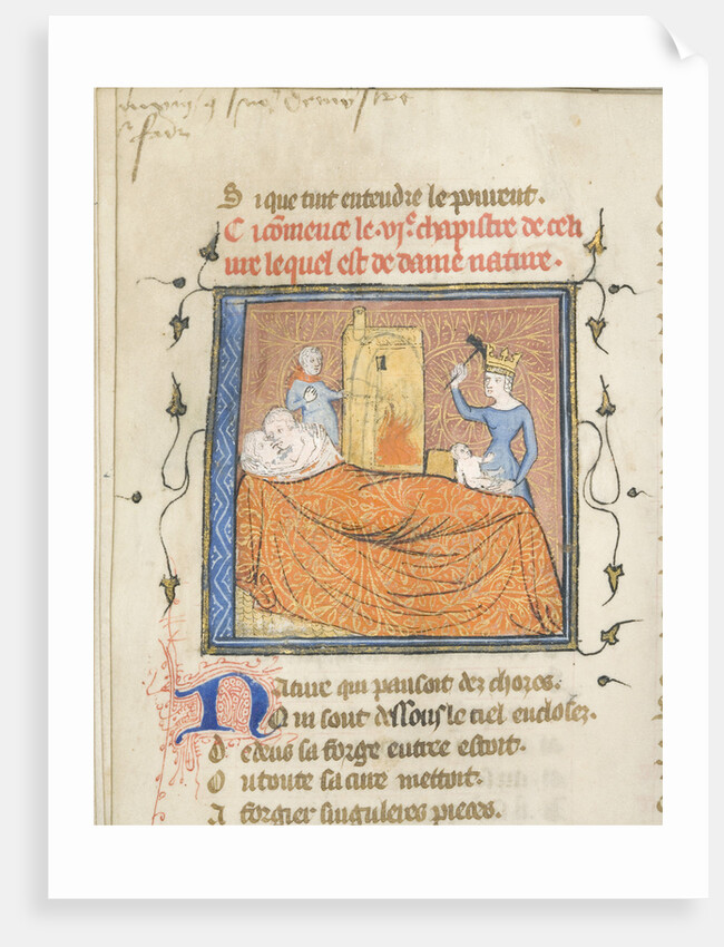 Miniature from a manuscript of the Roman de la Rose by Guillaume de Lorris and Jean de Meun, ca 1365 by Master of the Rose novels