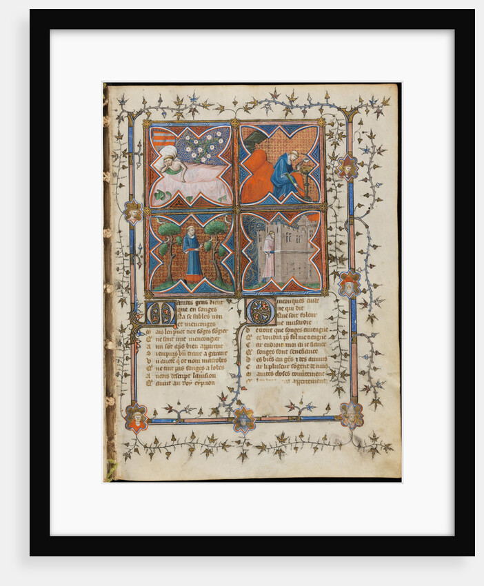 Miniature from a manuscript of the Roman de la Rose by Guillaume de Lorris and Jean de Meun, 1353 by Master of the Rose novels