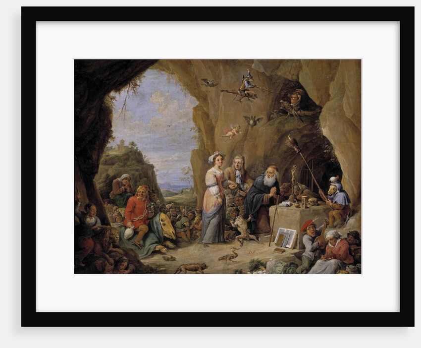 The Temptation of Saint Anthony, Mid of 17th cen by David Teniers the Younger