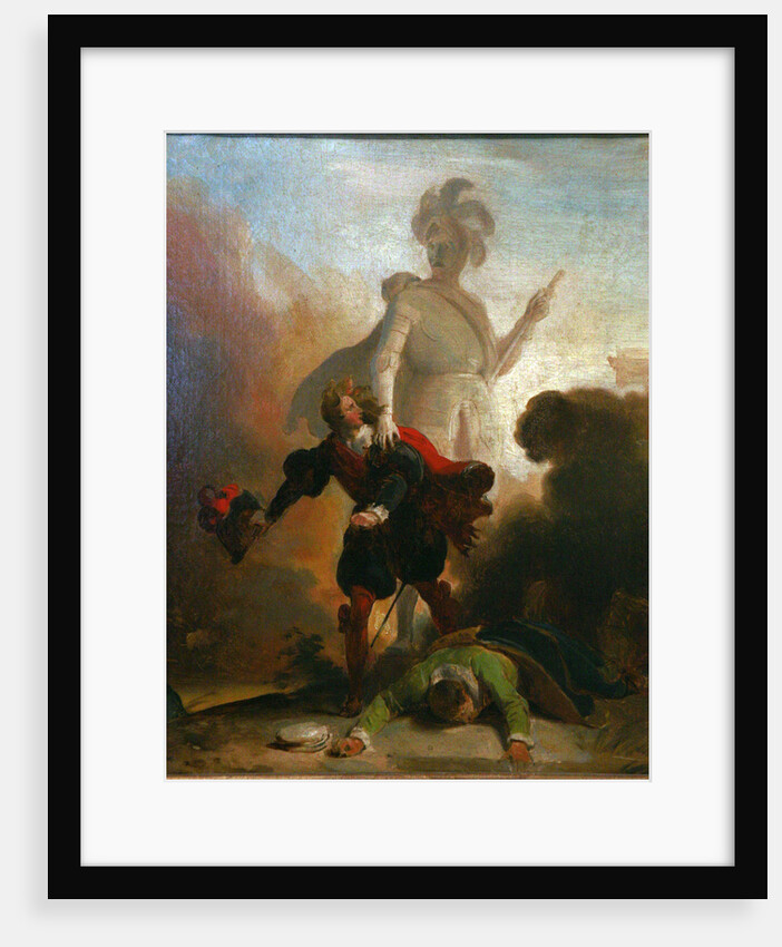 Don Juan and the statue of the commander, ca 1835 by Alexandre-Évariste Fragonard