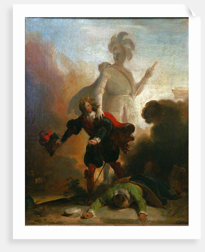 Don Juan and the statue of the commander, ca 1835 by Alexandre-Évariste Fragonard