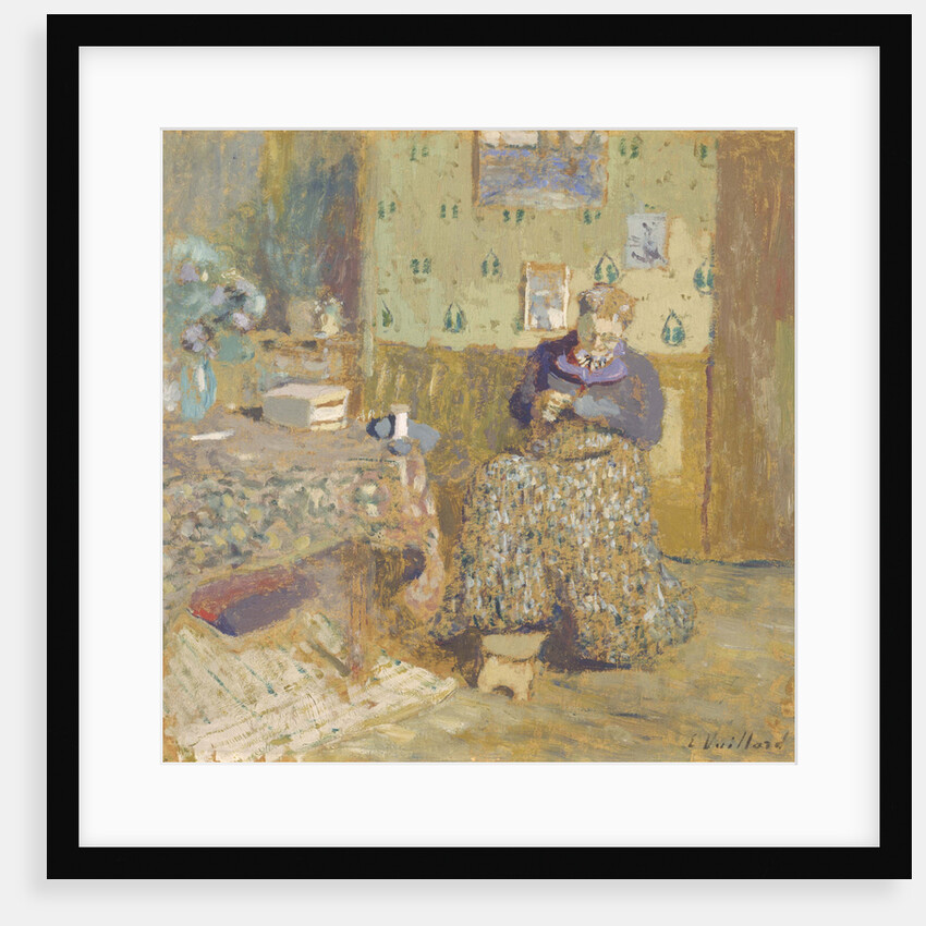 Madame Vuillard Sewing, 1920 by Édouard Vuillard