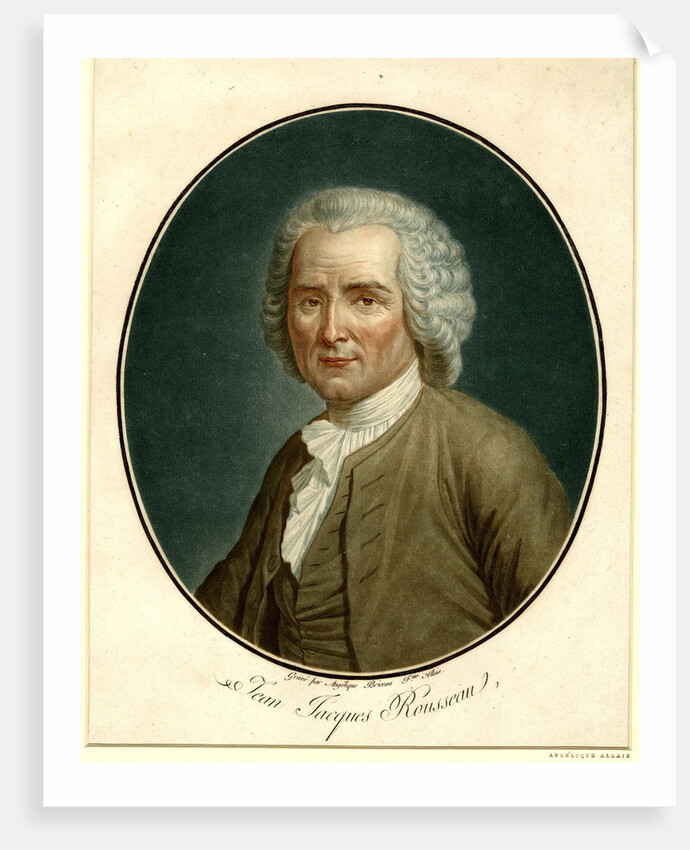 Portrait of Jean-Jacques Rousseau, 1791 by Angélique Allais