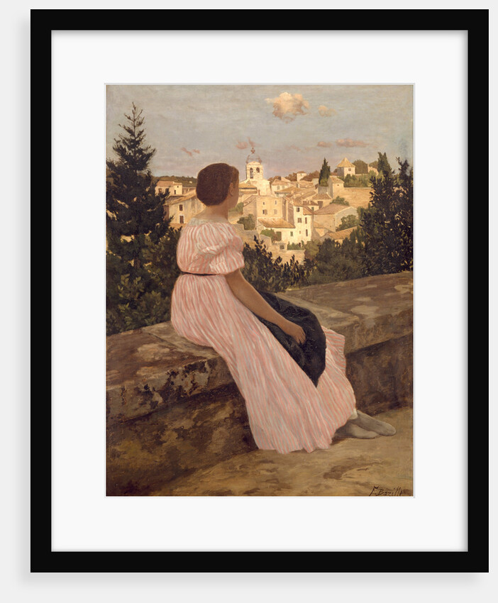 The Pink Dress (La Robe Rose), 1864 by Frédéric Bazille