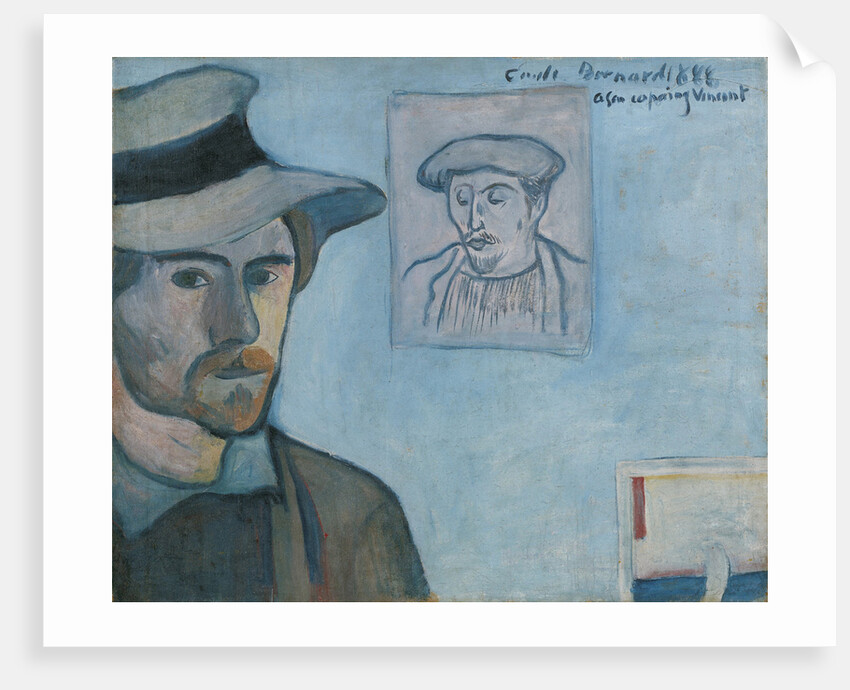 Self-portrait with Portrait of Gauguin, 1888 by Émile Bernard